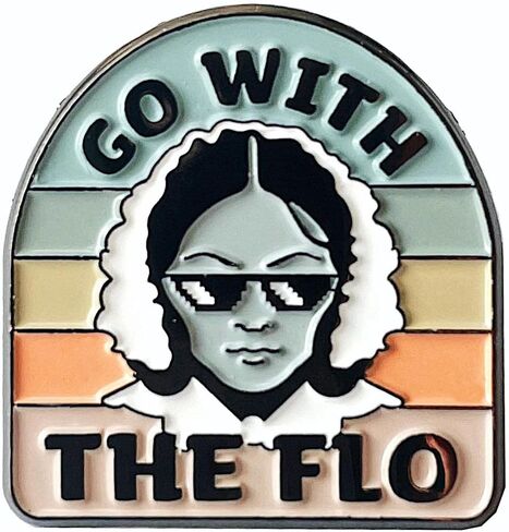 دبوس دبوس التلبيب مع شارة مطلية بالمينا من Go with the Flo Florence | هدية طبية لطيفة للممرضات الصحية, مينا, غير معروف in Kuwait
