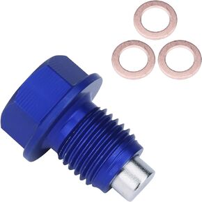 Oil Drain Plug (M14 x 1.5 MM) Made of 7075 Aluminum with Neodymium Magnet Fits for Honda Acura Ford GM Mazda Hyundai KIA and More Vehicles