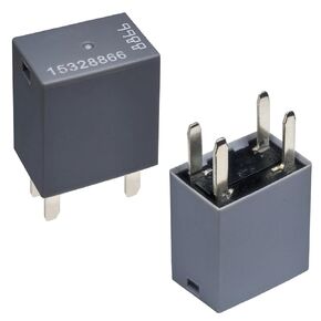 Relay 15328866 (Set of 2), 4-Pin High Power Relay - 12VDC 20A 4 Terminal Multi-Use Relay 8385, Compatible for GM GMC Buick Chevy Vehicle