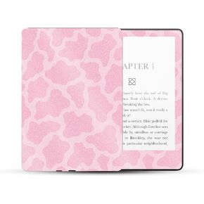 MightySkins Glossy Glitter Skin Compatible with Amazon Kindle Paperwhite 5 6.8-inch 11th Gen (2021) Full Wrap - Pink Giraffe | Protective High-Gloss Glitter Finish | Easy to Apply | Made in The USA