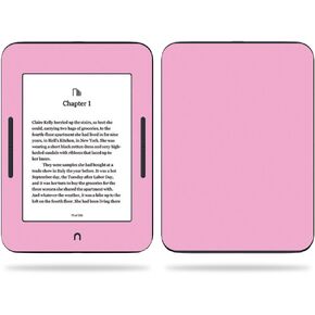 MightySkins Skin Compatible with Barnes & Noble Nook GlowLight 3 (2017) - Solid Pink | Protective, Durable, and Unique Vinyl Decal wrap Cover | Easy to Apply, Remove | Made in The USA