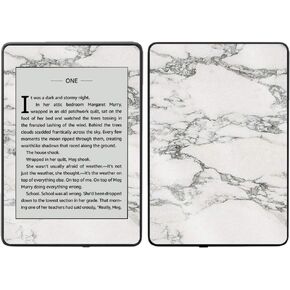 MightySkins Glossy Glitter Skin for Kindle Paperwhite 2018 Waterproof Model - White Marble | Protective, Durable High-Gloss Glitter Finish | Easy to Apply, Remove, and Change Styles | Made in The USA