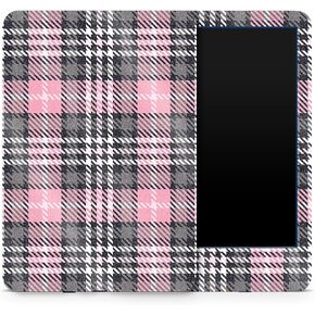 MightySkins Glossy Glitter Skin Compatible with Amazon Kindle 6-inch 11th Gen (2022) Full Wrap - Pink Plaid | Protective High-Gloss Glitter Finish | Easy to Apply | Made in The USA