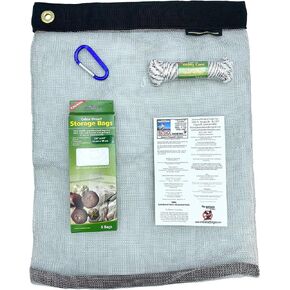 Camping Bag Bundle - Ultralight Rodent Proof Dry Bag for Backpacking - Bear Bag Food Storage for Camping with Coghlans Odor Proof & Waterproof Bag, Survival Utility Rope and Carabiner (Medium)