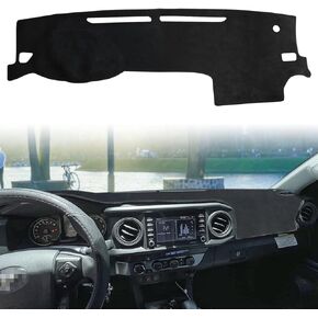 auovo Dashboard Cover Mat Compatible with Toyota Tacoma 2016 2017 2018 2019 2020 2021 2022 2023 Anti-Slip Dash Cover Dash Carpet Cover Sunshield Protector