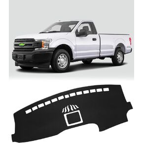 FIILINES Dash Cover for Ford F-150 F150 1997-2003, Dashboard Cover for Ford Accessories Sunshade Nonslip Mesh Protector No Glare Black