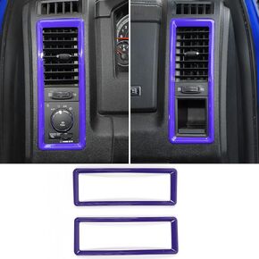 RT-TCZ for RAM Dash Air AC Vents Trim Cover Frame for Dodge RAM 2010-2017 Yellow Interior Accessories 2pcs