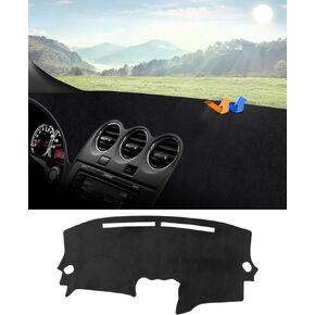 Autorder Dashboard Cover Mat Fit for 2007-2012 Nissan Altima Accessories Dash Cover Flannel Dash Mat Sunshade Glare UV Rays Protector