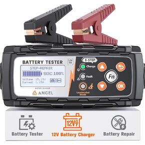 ANCEL BT521 Car Battery Load Tester 12V - Smart Battery Charger & Tester to Extend Battery Life - Advanced Battery Charger Maintainer