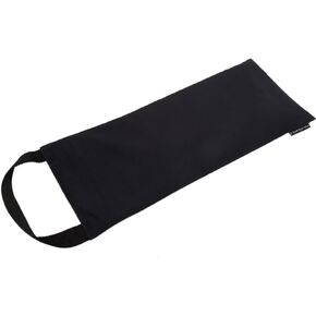 Everyday Yoga Sand Bag Cotton Unfilled, Adds Weight to Poses, Zipper Cover, Sturdy Handle, Silica Sand Filling, Durable Material - Black