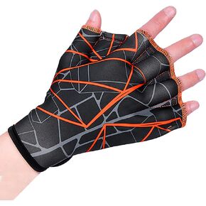 Swimming Gloves | Neoprene Webbed Swim Glove | Water Resistance Gloves for Swimming Training, Aquatic Fitness, Surfing, Water Aerobics, Snorkeling, Water Exercise