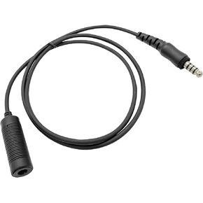 Helicopter Civilian Headset Extension Line Single Cable Coiling Type General Aviation Headphone Extension Used to Expand U-174/U Plugs to Connect Helicopters Aircraft Jack (Straight Style)