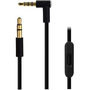 Replacement Audio Cable Cord Wire with in line Microphone and Control for Beats by Dr Dre Headphones Solo Studio Pro Detox Wireless Mixr Executive Pill (Black Red) in Kuwait