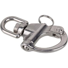 BQLZR 304 Stainless Steel Snap Shackle with Small Swivel Bail Marine Boat Hardware
