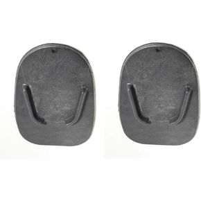 Black 2 Pack Motorcycle Kickstand Plates | Kick Stand Plate Pad Base For Motorcycle motor Dirt Bike Perfect for parking on hot asphalt and soft surfaces Multicolor