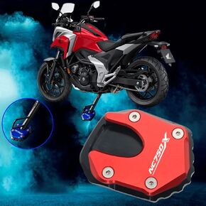 VORILES for NC750X NC750X 2021-2022 Motorcycle CNC Accessories Kick Stand Support Plate Foot Side Stand Enlarged Extension Pad