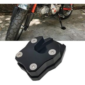 Black Color CNC Aluminum Kickstand Side Stand Extension Stretcher Pad Compatible for Hunter Cub CT125 Trail 125 (2019-2024) Monkey 125 Z125 (2018-2024)