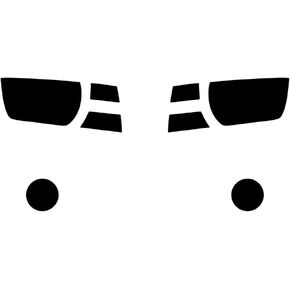 Rvinyl Headlight Tint Covers Compatible with Chevrolet Camaro 2010-2013 - Application Kit