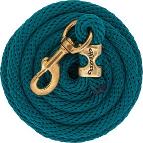 Weaver Leather Poly Lead Rope with Solid Brass 225 Snap, Teal Green