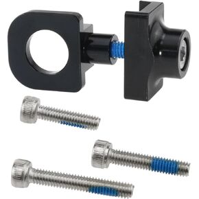 AYLIFU 1 PCS Bicycle Chain Tensioner Aluminum Alloy Chain Tensioner Single Speed Bike Chain Tensioner for BMX Fixie Bike Single Speed Bike (Black)