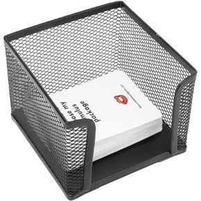 Sticky Note Holder, Posts It Note Dispenser with Metal Mesh Sticky Holder for Office Business Use