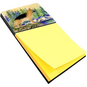 Caroline's Treasures German Shepherd Refillable Sticky Note Holder or Postit Note Dispenser, 3.25 by 5.5", Multicolor