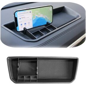 Vesul Compatible with VW Volkswagen Atlas/Atlas Cross Sport 2018 2019 2020 2021 2022 2023Interior Dashboard Organizer Phone Holder Tray Storage Box Divider Insert Organizer ABS Glove Pallet