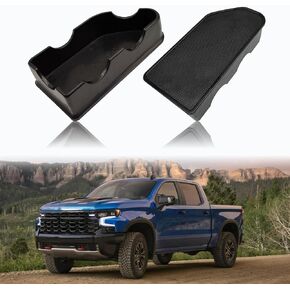 2Pcs Bed Rail Stake Pocket Covers Compatible with GMC Sierra 1500/Chevy Silverado 1500 2019-2023 2024 & Silverado/Sierra 2500/3500HD 2020-2024 Upgraded Rear Truck Stake Hole Caps Plugs