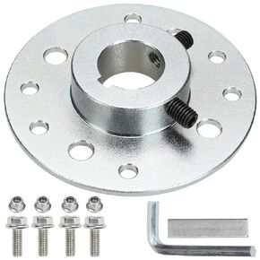 GREHUA Update Rear Steel Sprocket Drum Hub Brake Adapter 1" Bore 1/4" Keyway Kit with Hardware for Predator 212cc 196cc 6.5hp GX160 GX200 Go Kart Dune Buggies Drift Trike Heavy Duty Cart Parts Racing
