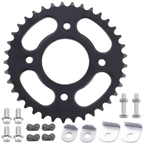 420 Chain 37Tooth 58mm Rear Drive Sprocket Cog Compatible with Taotao SSR Taotao Coolster CRF50F Apollo Thumpstar Pit PRO Dirt Bike Black 50CC 70CC 90CC 110CC 125CC 140CC 160CC