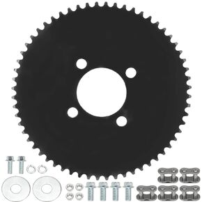 YOXUFA 35 Chain Mini Bike Sprocket 60 Tooth with 51mm Bore for Predator 79cc 212cc 420cc 6.5hp 13hp Engine Go Cart Kart Drift Trike ATV Heavy Duty Steel Powersports Parts