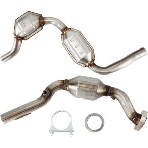 KAX Catalytic Converter Fit for 1998-2003 ML320, Left 16877 Stainless Steel High Performance 3PCS (EPA Compliant)