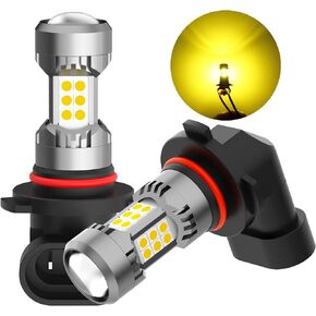 PHINLION H10 9145 مصابيح الضباب LED الصفراء 3400 لومن فائقة السطوع 3030 30-SMD رقائق PY20D مصابيح استبدال الهالوجين للسيارات والشاحنات وسيارات الدفع الرباعي in Kuwait