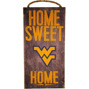Fan Creations West Virginia Mountaineers 6" x 12" Home Sweet Home Wood Sign