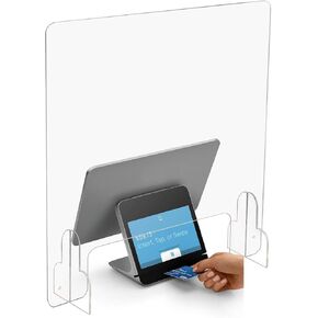 Buhbo Sneeze Guard - حاجز واقٍ من الأكريليك الشفاف ودرع للعداد والمكتب (24 بوصة عرض × 30 بوصة ارتفاع) in Kuwait