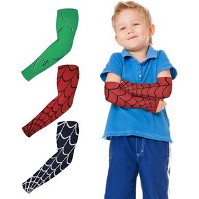 Arm Sleeves for Kids,3 Pairs Compression Arm Sleeve for Childs,UV Protection Arm Sleeves,Tattoo Sleeve for Toddlers