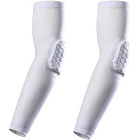 MRDINRT Elbow Pads, Basketball Shooter Sleeves, Collision Avoidance Hex Padded Elbow for Volleyball Football Baseball Cycling