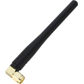 SMA Male Antenna – 850-2100 MHz Omnidirectional Antenna, L-Type/Straight Connector, 2.5 dBi Gain, GSM CDMA WCDMA (L-Type - 2 Pack) in Kuwait