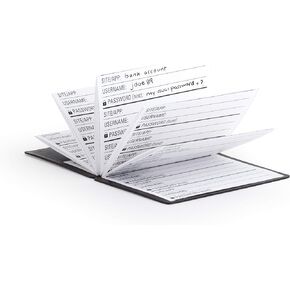 Kikkerland Password Keeper (NB01),Red, Wallet sized folding book