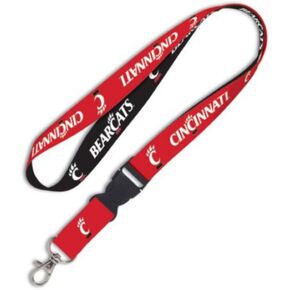 NCAA University of Cincinnati 81566012 Lanyard with Detachable Buckle, 3/4"