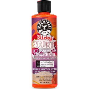 Chemical Guys CWS215 Sticky Snowball Ultra Snow Foam Car Wash Soap (Works with Foam Cannons, Foam Guns or Bucket Washes) For Cars, Trucks, Motorcycles, RVs & More 128 fl oz (1 Gallon) Cherry Scent