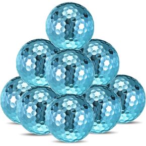 Hiboom One Dozen Metallic Golf Balls for Women, Women's Golf Balls for Maximum Distance and Straighter Shots, Ideal Gift for Golfer, Gag Gift for Christmas Festival