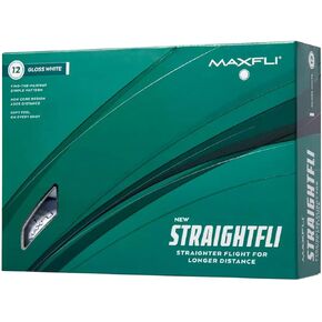 Maxfli 2023 Straightfli White Golf Balls- 12 Pack