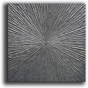 YaSheng Art - 3D Metallic Bead light Blue Texture Oil Painting on Canvas Abstract Art Pictures Canvas Wall Art Paintings Modern Home Decor Abstract Paintings Ready to hang 20x40inch