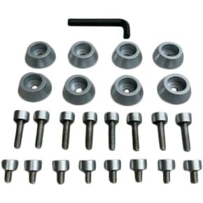 Ballistic Jester 814 Silver Bolt Kit 8 PCS Kit with Hardware