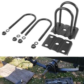 Upgraded Trailer Leaf Spring U Bolt Kit for 5200-7000lbs 3" Round Axle 7" Long 1/2" Dia Replace 20080