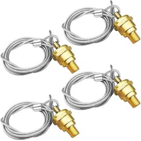 1/4" NPT Air Tank Drain Valve 60" Cable Valve Fit for Haldex 12105 Semi Trucks Air Compressor Drain Valve Cable