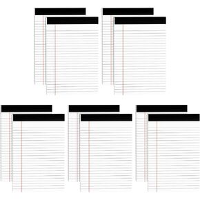 Legal Pads 5x8 inch Notepad, 6 Pack Notepads, College Ruled,Double-Sided Printing, 30 Sheets/Pad, Lined Writing Pad Notepad for Work Study, Office,Home, School and Daily Grocery Lists, Shopping Lists