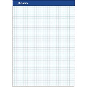 Ampad Evidence Quad Dual-Pad, Quadrille Rule, Letter Size (8.5 x 11.75), White, 100 Sheets per Pad (20-210)