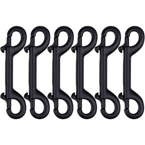 Criativo live 6Pcs Marine Grade Double Ended Bolt Snap Diving Hook Clips,Scuba Trigger Clip,Large 4-1/2'' 115mm 316 Stainless Steel